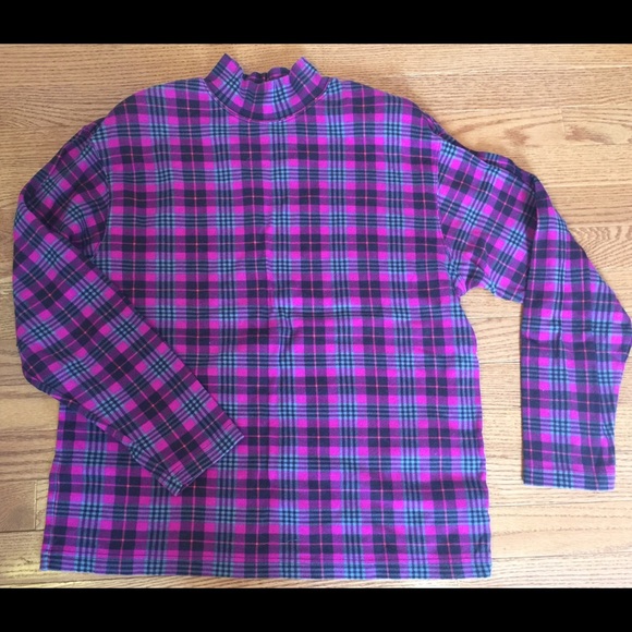 Karen Scott Tops - Plaid flannel